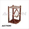 Deluxe 10 Cue Corner Floor Rack - Chocolate